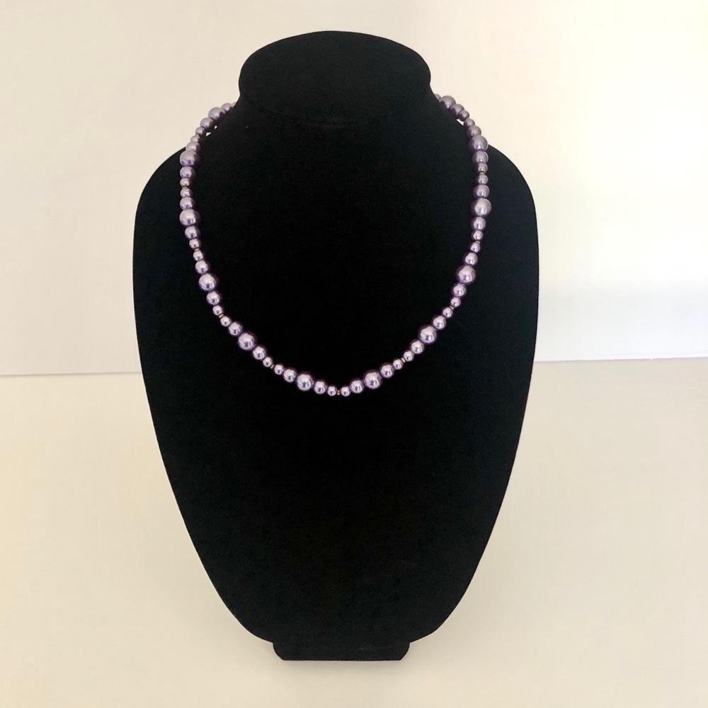 Purple Pearl Necklace